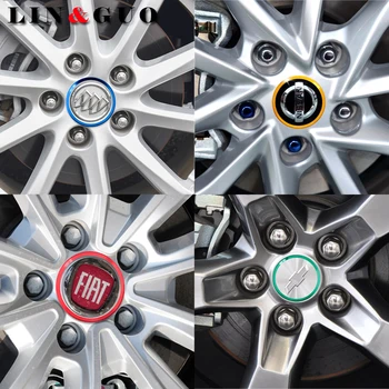 4pcs Auto upravené náboj kolesa dekoratívne Kruhu Farebné hliníkové zliatiny krúžok nálepka pre Suzuki grand vitara sx4 swift auto styling
