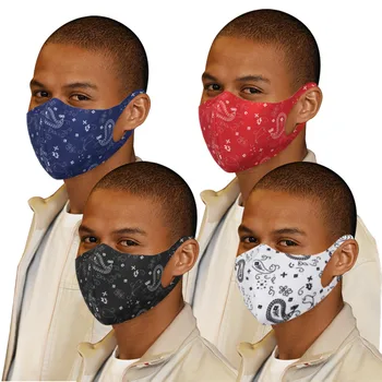 4Pcs Dospelých Opakovane Umývateľný Maska Móda Tlačené Ochranné Úst Maska Ucho, Ústa Čiapky Vetru Tvár Masku Úst Utlmiť Hot
