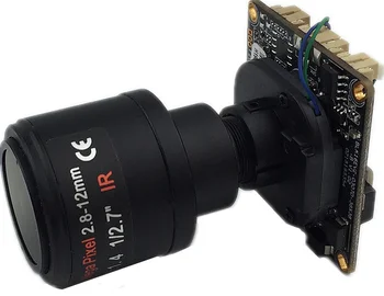 4PCS Hi3516EV200+Sony IMX307 IP Kamera 3MP 2304*1296 Modul Doska FishEye Objektív 2.8-12mm Nízke Osvetlenie IRC ONVIF CMS XMEYE P2P