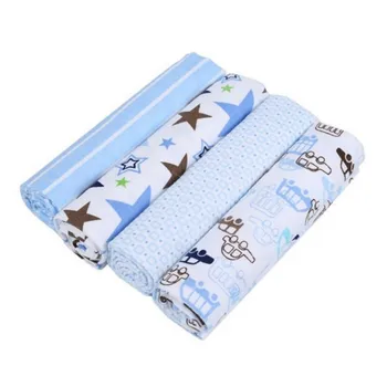 4PCS novorodenca posteľ list posteľná bielizeň nastaviť 102*76 cm pre novorodenca postieľky listy postieľka obliečky bavlna, tlač baby deky