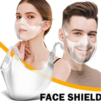 4Pcs Ochranné Masky Odolný Štít na Tvár Transparentné protiprachová Kombinovať Plastové Plný bočný Kryt Motocykel Úst Facemask