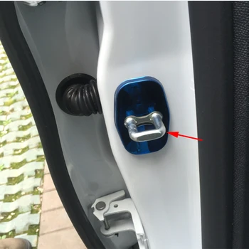 4pcs Proti Korózii Auto Door Lock Spony, Ochranné Pokrytie pre Citroen spacetourer 2016 2017 Auto Styling Príslušenstvo