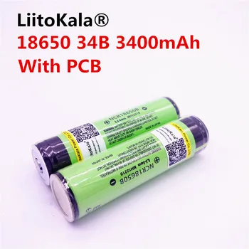 4PCS Pôvodné LiitoKala 18650 3400mAh NCR18650B 3400 batéria 3,7 V Li-ion Rechargebale batérie
