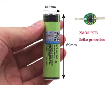 4pcs/veľa Chránených Pôvodné 18650 NCR18650B 3400mAh Nabíjateľná Li-lon batéria s PCB 3,7 V Pre Baterku