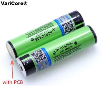 4pcs/veľa Chránených Pôvodné 18650 NCR18650B 3400mAh Nabíjateľná Li-lon batéria s PCB 3,7 V Pre Baterku
