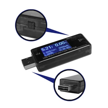 4V-30V 0-5A USB Tester Aktuálne Napätie na Digitálne Dispay Kapacita Nabíjačky Lekár Rýchle Nabíjanie Silu Banka Meter Voltmeter Temperatur