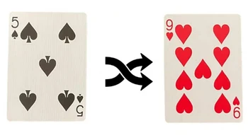 5-9 Srdcia - Ultimate Pohybuje Bod Magické Triky, Pohybujúce Sa Pips Poker Karty Zblízka Karty Magický Trik Magia Hračky Vtip Rekvizity