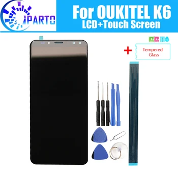 5.99 palcový OUKITEL K6 LCD Displej+Dotykový Displej Originálne Testované LCD Digitalizátorom. Sklenený Panel Náhrada Za OUKITEL K6