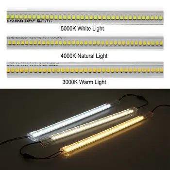 5 ks 10pcs LED Panel Svetlo AC220V Vysoký Jas 8W 50 cm 30 cm 72LEDs 2835 Pevné LED Pásiky Energeticky Úsporné LED Žiarivky .