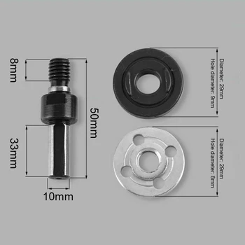 5 Ks 6 mm/10 mm Elektrickú Vŕtačku uhlovú Brúsku Spojovacie Tyče pre Rezanie Disk Leštenie Kolies Adapter Na Sklade
