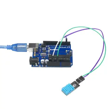 5 ks DHT11 Teploty Vlhkosti Snímač Modul Digitálne Jednej Zbernici 3.3 V-5V s Jumper Vodiče pre Arduino Raspberry Pi