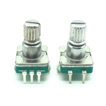 5 ks EC11 Encoder Switch S Zatlačte Tlačidlo Prepnúť 30 Pozíciu Rotačný Encoder Kód Prepnite 5pin Plug-in Typ 12,5 mm Polovicu Hriadeľa