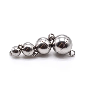 5 ks magnet spony šperky konektor nehrdzavejúcej ocele 6//10/12 mm loptu Pracky Silné Magnetické Uzávery pre DIY náramok Tvorby