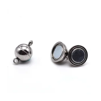 5 ks magnet spony šperky konektor nehrdzavejúcej ocele 6//10/12 mm loptu Pracky Silné Magnetické Uzávery pre DIY náramok Tvorby