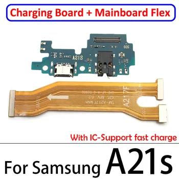 5 ks Nabíjací USB Port Doska + základná Doska základná Doska Konektor Flex Kábel Pre Samsung A10S A20S A21S A30S A50S A31 A41 A51 A71