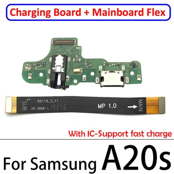 5 ks Nabíjací USB Port Doska + základná Doska základná Doska Konektor Flex Kábel Pre Samsung A10S A20S A21S A30S A50S A31 A41 A51 A71
