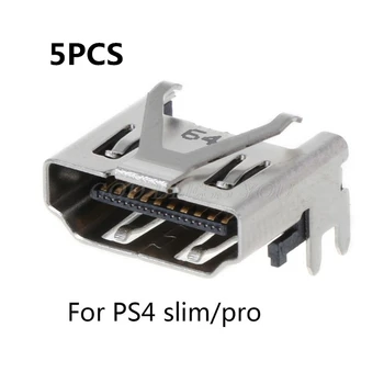 5 ks Pre Sony PlayStation PS 4 Pro&Slim Displej Kompatibilný s HDMI Zásuvka Jack Konektor Pre PS4 Slim Konzole, Kompatibilný s HDMI Port