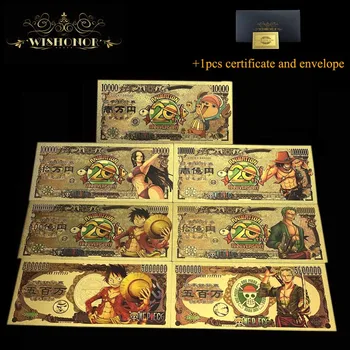 5 ks/Set Pekné Japonsko Detective Conan Bankoviek Anime bankoviek Detektív Bankoviek V 24k Gold Papierové Peniaze Na Darčeky
