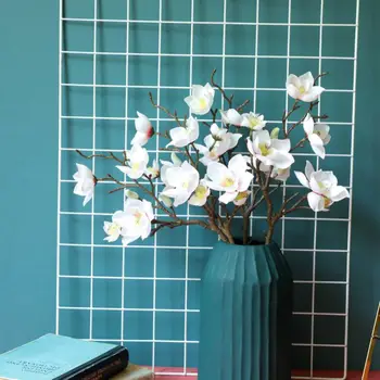 5 ks Simulácia Kvet Magnólie Multiflorum Záhradné Dekorácie, Party, Svadba Home Table Umelé Kvety Ornament