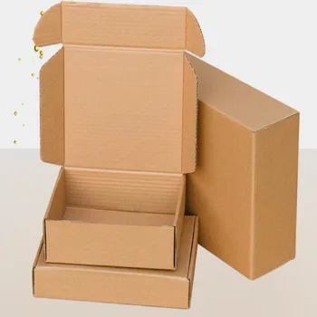 5 ks/veľa Kraft Balenie Box Strany Prospech Dodávky Ručne vyrábané Mydlo Čokoládové Cukrovinky Skladovanie Obal Mail Papierové Krabice 20091301