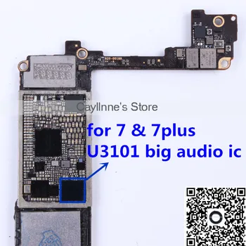 5 ks/veľa U3101 pre iphone 7 7plus veľkého hlavného audio codec ic 338S00105 čip CS42L71