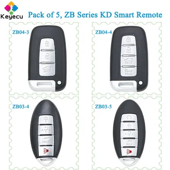 5 Kusov KEYDIY pre Hyundai Kia pre Nissan Infiniti ZB Série ZB04-3 4 ZB03-4 5 KD Smart Remote Auto Kľúč pre KD-X2 Tlačidlo Programátor