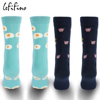 5 Pair/veľa Módnych Ružovej Farby Roztomilé Zviera, Kura, Prasa Ponožky pre Ženy Japonsko Dámy Mulitcolor Kawaii Vtipné Ženy Ponožky ZH02140
