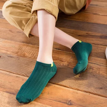 5 Pair/veľa Žien Krátke Ponožky Dámy Ponožky Dievčatá Candy Farby Črievičku Ponožky Ženy Letné Biele Nízky Rez Loď Veľkoobchod Ponožky