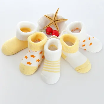 5 Párov Baby Ponožky Chlapci Dievčatá Cartoon Candy Farby Ponožky Nastaviť Bavlna Teplé Podlahy Anti-slip Ponožky Leg Warmer