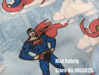 50*168cm Heroes Super chlapec BAVLNENEJ Pletenej textílie pre Patchwork Škálovateľné handričkou DIY Šitie dieťa, dievča, chlapec, tričko oblečenie