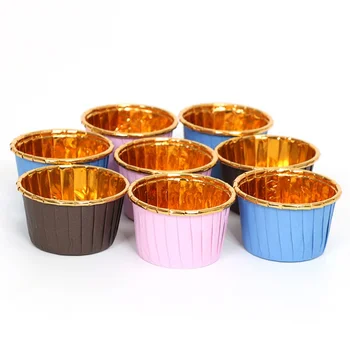 50/200pcs Muffin Cupcake Papierové Poháre Tortu Formy Povrch Fólie na Pečenie Muffin Box Pohár Prípade Strany Zásobník na Tortu Formy Zdobenie Nástroje