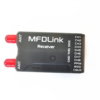 50 KM Dlhý Rad MFDLink Rlink 433Mhz 16CH 1W FPV UHF Systém, Vysielač w/8 Kanálový Prijímač TX+RX Nastaviť