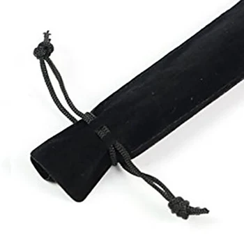 50 Ks Black Velvet Pero, Puzdro Puzdro Držiteľom Jednotného Pero Taška Prípade Ceruzka Taška