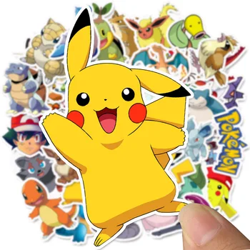 50 Kusov Nepremokavé Batožiny Nálepky Anime Obrázok Pokémon Pikachu Nálepky Deti Spálňa Prilba Skateboard PC Deco PVC Nálepky.