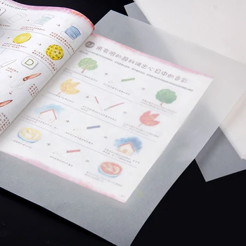 50 Listov A4 Veľkosť Priesvitné Skicovanie Pauzovací Papier pre Manga Umenie Architektúra Dizajn Grafický Ttechnical Kreslenie
