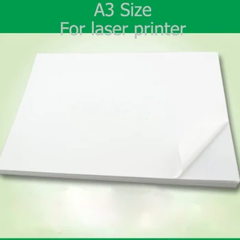 50 Listov Dobrou Kvalitou Tlače Nepremokavé A3 Prázdne Biele Vinylové Nálepky, Štítok Papier Pre Laserové Tlačiarne