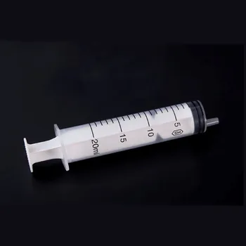 50 Pack 20ml Transparentné Striekačku jednorazové Sterilné Striekačky S 0.8 mm, Špicaté Tip Ihly Na Kŕmenie liek pre dieťa