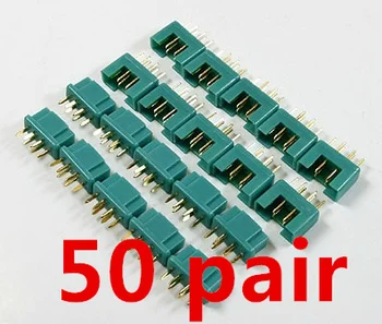 50 párov MPX Konektora zapojte 24K Goldplated pin 40Amp RC aeromodelling oblasti Príslušenstvo Doprava Zadarmo