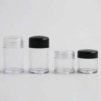 50 X 5g 10 g číreho Plastu AKO Prášok Vzorky Jar Prášok Prípade 1 3 12 Otvorov, Clear Black Spp Kozmetické Cestovné Prázdne Prášok Jar