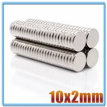 500Pcs Kolo Magnet 10x1 10x2 10x3 10x4 10x5 10X8 10 x 10 mm Neodýmu Magnet Trvalé NdFeB Super Silné Silné Magnety 10X1.5