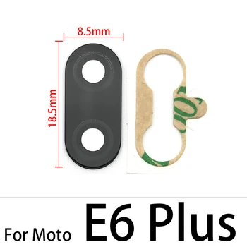 50Pc/Veľa Späť Zadné Sklo Objektívu Fotoaparátu Na Moto E4 G4 G5 G5s G6 G7 Moc E6 G8 E7 Plus Hrať Jeden Hyper Fusion S Adheisve Nálepky