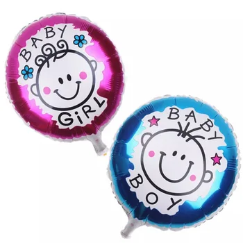 50pcs chlapčeka fólie Globos Baby Auto Sprcha Mylar Balón na Happy Birthday Party Dekorácie Baby Kočík Hélium Balón