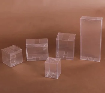 50Pcs priehľadný Plastový Box Balenie Transparentné PVC box pre Model/Šperky/Candy/Cosmetic Obdĺžnik Darčekové Krabice malé/veľké