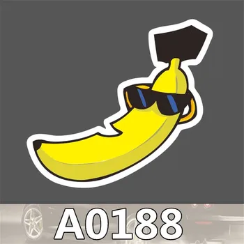 50pcs/taška Banán s Okuliare Nálepky Cestovné Skateboard Vozíka Telo Nálepky Cartoon Graffiti Nepremokavé PVC Nálepky A0188