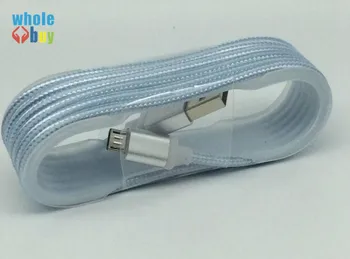 50pcs/veľa Farebné 1,5 M Nylonové Lano Pletená s Páskou Držiak Typu C Micro 5pin 8pin Dátový USB Nabíjací Kábel pre Samsung Iphone