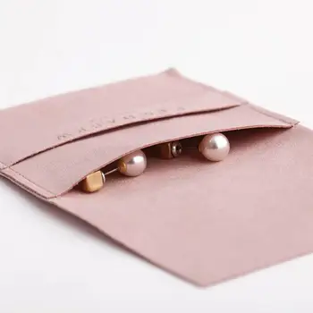 50pcs vlastné obchodné logo, text šperky balenie vrecia elegantné malé mikrovlákna tašky pre earings náhrdelník luxusné Šperky
