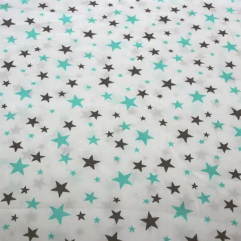 50x40cm 6pcs/set 3 farby stars Bavlnenej Tkaniny prešívanie Dieťa Handričkou Deti posteľná bielizeň patchwork tkaniva bytový Textil Šitie textílie