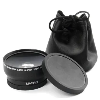 58MM 0.45 x širokouhlý Objektív 4 pre Canon EOS 4000D, 2000D 18-55MM Objektívom Univeasal Kamery Príslušenstvo 70-200 mm Fixed Focus Objektív /