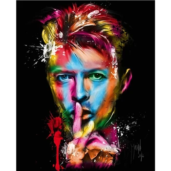 5D Diy Diamond Maľovanie Maľované David Bowie mužov Plné Námestie Vyšívanie, Domáce Dekorácie Cross Stitch Remeselné Výšivky Mozaika