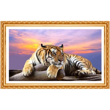 5D DIY Diamond Maľovanie Tiger Kryštál Diamantu Maľovanie Cross Stitch Tiger Kráľ Lesa Vyšívanie Domov Dekoratívne BJ990